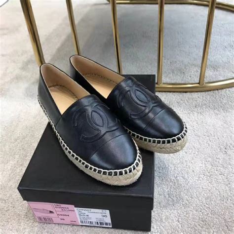 chanel espadrilles schwarz|espadrilles Chanel shop.